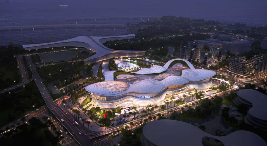 热火朝天的海口国际免税城建设工地